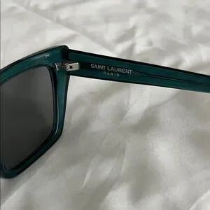 Saint Laurent Black and Teal Sunglasses Saint Laurent | Accessories | Saint Laurent Black And Teal  main image 3